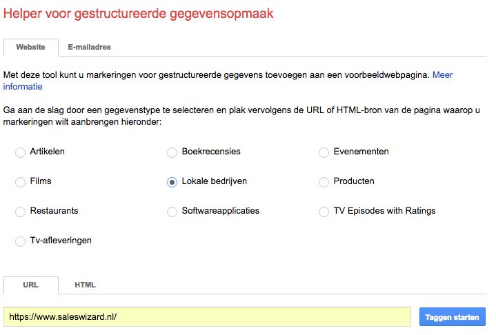 structured data markup helper